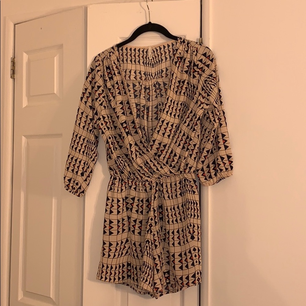 Silk Patterned Romper